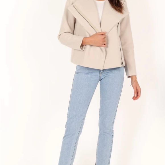 ZIP FRONT JACKET - BEIGE XS - Picture 4 of 13